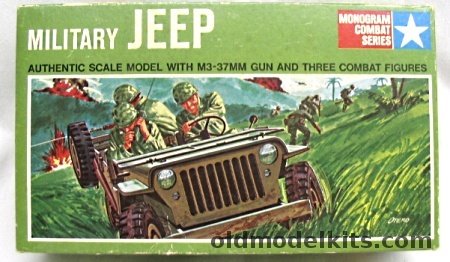 Monogram 1/35 Military Jeep with M3-37MM Gun and 3 Soldiers, 6864 plastic model kit